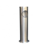 Wholesale stainless steel stand-up bin with ashtray outdoor & indoor landing ashtray for hotel