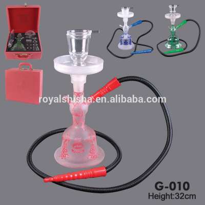 Quality Assurance Handy Blown Fumo Glass Hookah Wholesale Hookah With Leather Box