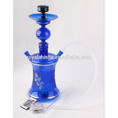 Hot selling Royal Shisha Led Light al fakher Glass Hookah