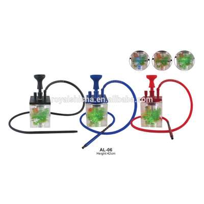 Hot Selling Roayl Shisha Colord Smoke Led Base Unique Acrylic Club Hookah