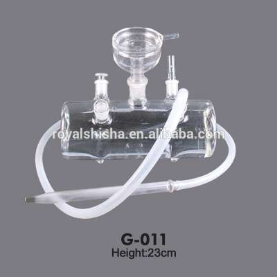 Welcom ODM al fakher glass Hot Popular Clear Hookah With 4 Silicone Hookah Hose